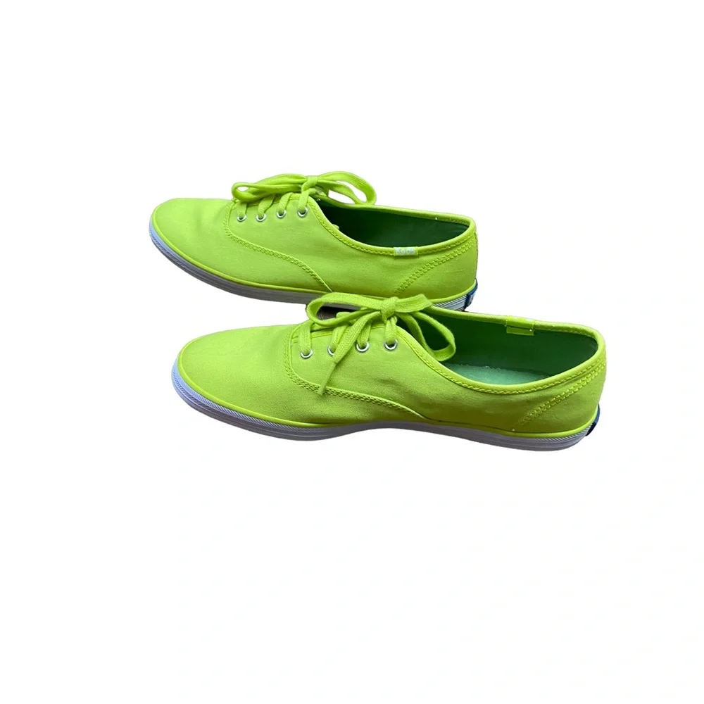 Keds Classic Canvas Sneaker in Neon Green